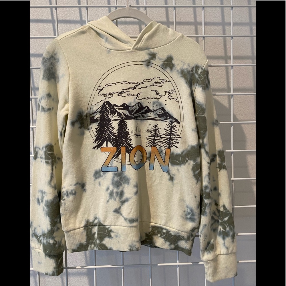 Kids LS Tie Dye Destination Hoodie Sweatshirt